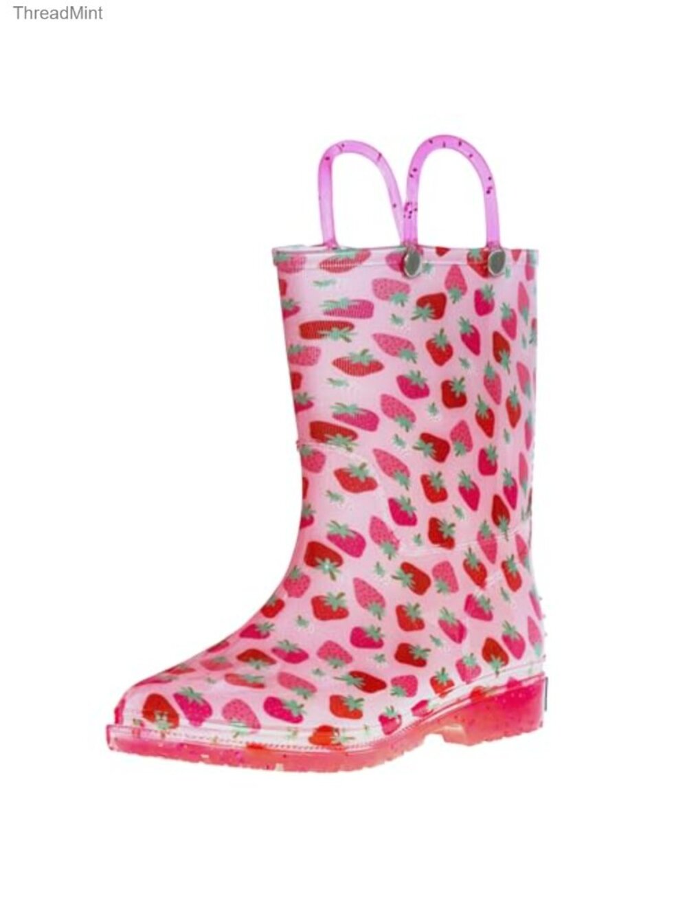 Waterproof Kids Rain Boots with Easy Pull Handles